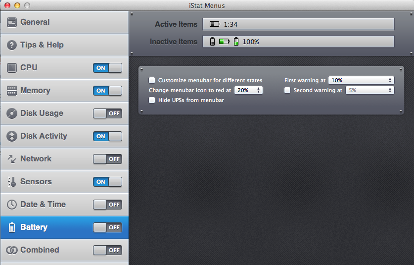 Cpu usage mac menu bar